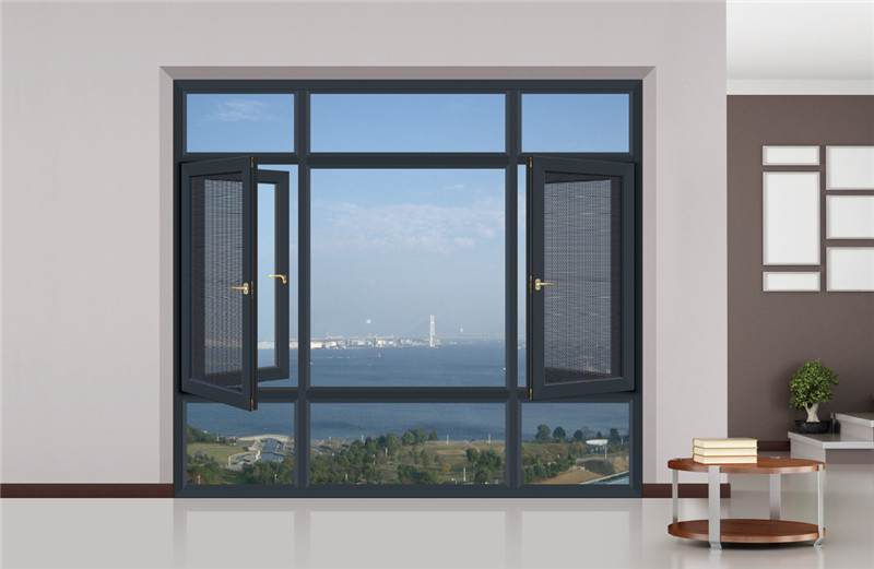 90断桥窗纱一体平开窗